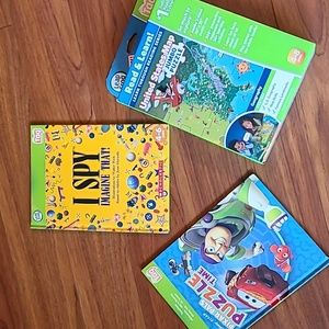 Leapfrog Tag Reading System Puzzle and 2 books
